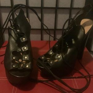 Black Platform Heels (very comfortable and stylish)